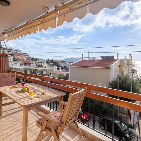 Sea View Apartment 100M From The Beach Saronida ภายนอก รูปภาพ